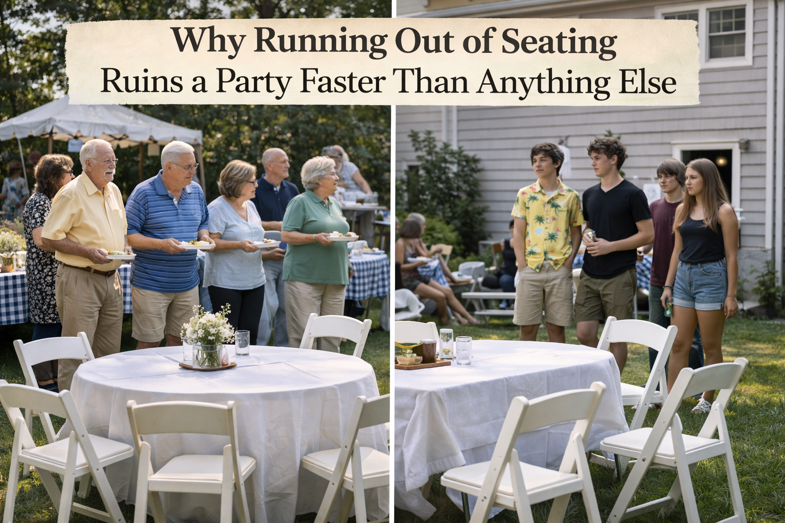 Why running out of seating ruins a party faster than anything else in the Capital Region NY
